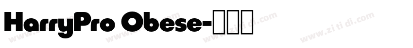 HarryPro Obese字体转换